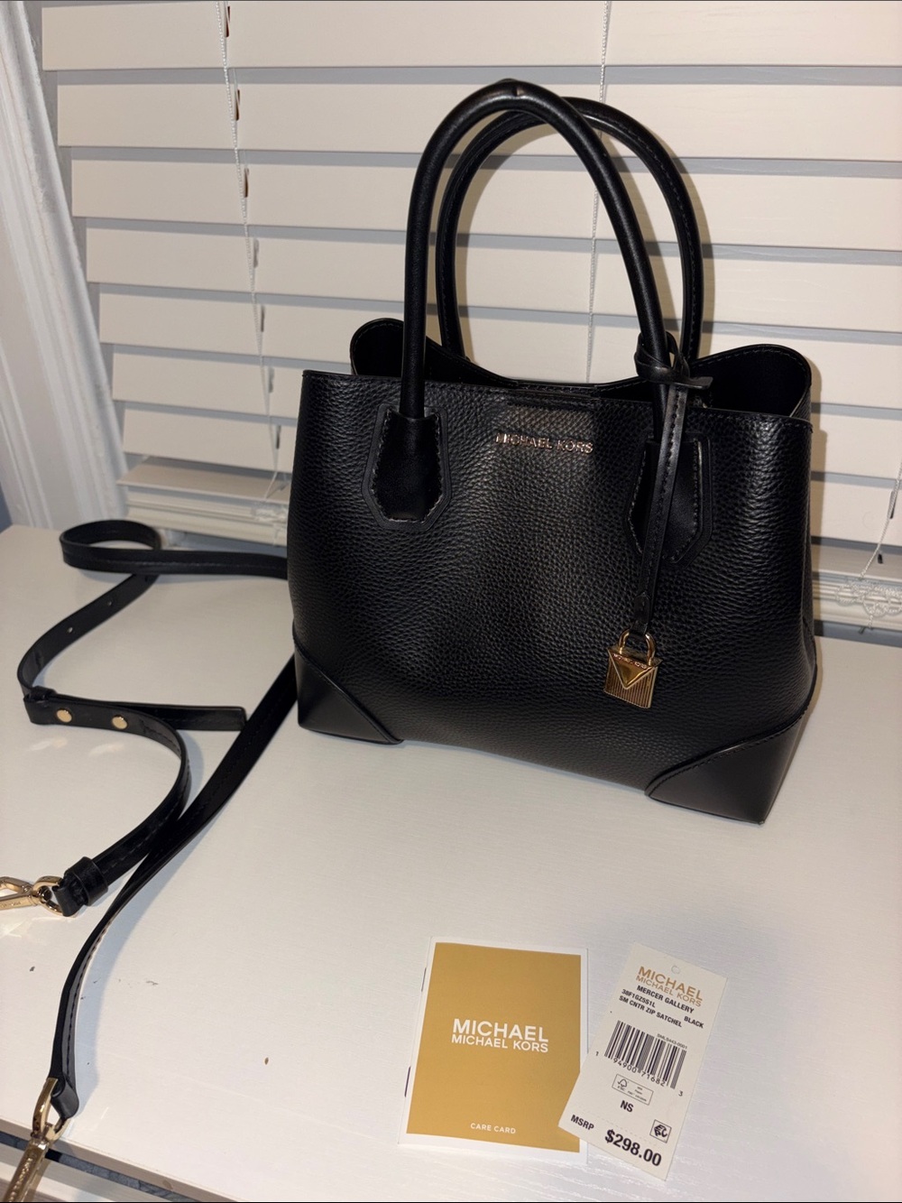MK Mercer Gallery Small center Zip satchel